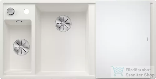 Blanco AXIA III 6 S SILGRANIT® mosogató medence, távműködtetővel, üveg vágólappal, balos főmedencével, fehér 524657