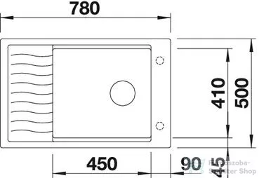 Blanco ELON XL 6 S SILGRANIT® mosogató medence, távműködtetővel, antracit 524834