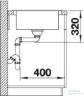 Blanco ELON XL 6 S SILGRANIT® mosogató medence, palaszürke 524845