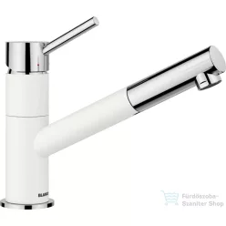   Blanco KANO-S SILGRANIT-LOOK mosogató csaptelep, kihúzható zuhanyfejjel, fehér 525040