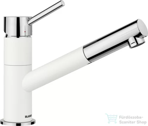 Blanco KANO-S SILGRANIT-LOOK mosogató csaptelep, kihúzható zuhanyfejjel, fehér 525040