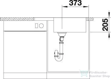 Blanco LEMIS XL 6S-IF Compact rozsdamentes acél mosogató medence, távműködtetővel, 2 csaplyukkal, fényezett acél 525110