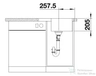 Blanco LEMIS 45 S-IF Mini rozsdamentes acél mosogató medence, távműködtetővel, 2 csaplyukkal, fényezett acél 525114
