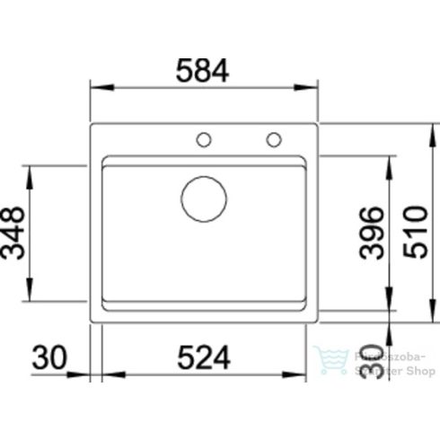 BLANCO ETAGON 6 Kerámia PuraPlus mosogató medence fényes magnólia 525157