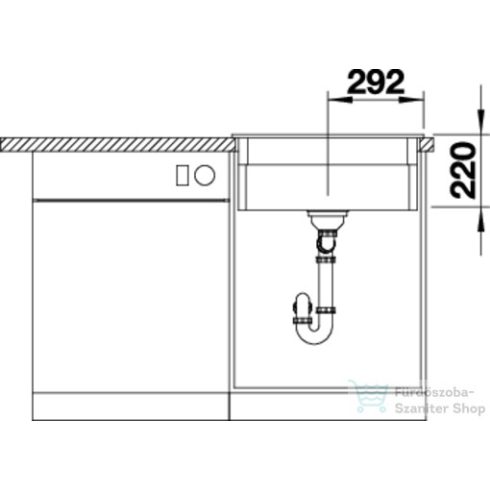 BLANCO ETAGON 6 Kerámia PuraPlus mosogató medence fényes magnólia 525157