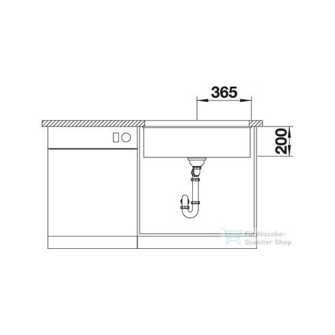 BLANCO ETAGON 700-U palaszürke gránit mosogató 525168