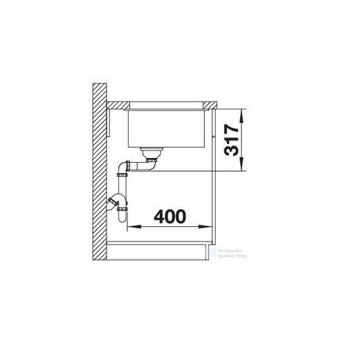 Blanco ETAGON 700-U SILGRANIT® mosogató medence alulról való beépítéshez, kávé 525176
