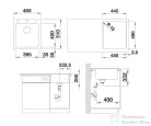 Blanco NAYA 45 46,5x51 cm-es SILGRANIT® mosogató medence, palaszürke 525223