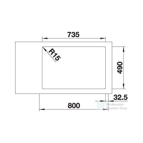 Blanco ANDANO 340/340-IF/A selyemfényű rozsdamentes acél mosogató 525248