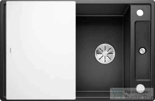Blanco AXIA III 45 S SILGRANIT® mosogató medence, távműködtetővel, üveg vágólappal, fekete 525840