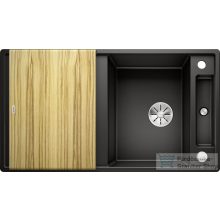   BLANCO AXIA III 5 S fekete gránit mosogató fa vágódeszkával távműködtetővel  525845