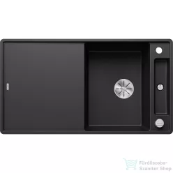   Blanco AXIA III 5 S-F SILGRANIT® mosogató medence munkalapszitű beépítéshez, távműködtetővel, üveg vágólappal, fekete 525846