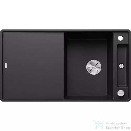 Blanco AXIA III 5 S-F SILGRANIT® mosogató medence munkalapszitű beépítéshez, távműködtetővel, üveg vágólappal, fekete 525846