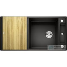   BLANCO AXIA III XL 6 S fekete gránit mosogató fa vágódeszkával távműködtetővel  525858