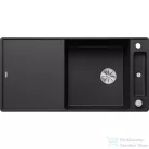 Blanco AXIA III XL 6 S-F SILGRANIT® mosogató medence munkalapszintű beépítéshez, távműködtetővel, fa vágódeszkával, fekete 525860