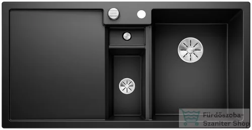 Blanco COLLECTIS 6 S SILGRANIT® mosogató medence, távműködtetővel, jobbos főmedencével, fekete 525866