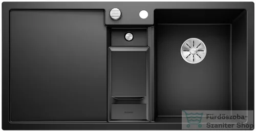 Blanco COLLECTIS 6 S SILGRANIT® mosogató medence, távműködtetővel, jobbos főmedencével, fekete 525866