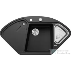   Blanco DELTA II SILGRANIT® mosogató medence, távműködtetővel, jobbos főmedence, fekete 525867