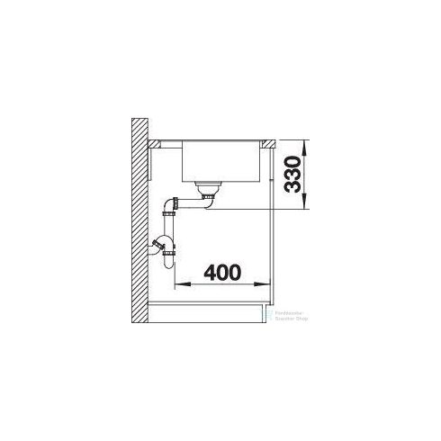 BLANCO DALAGO 5-F silgranit mosogató medence (munkalapszintű beépítéssel) fekete 525872