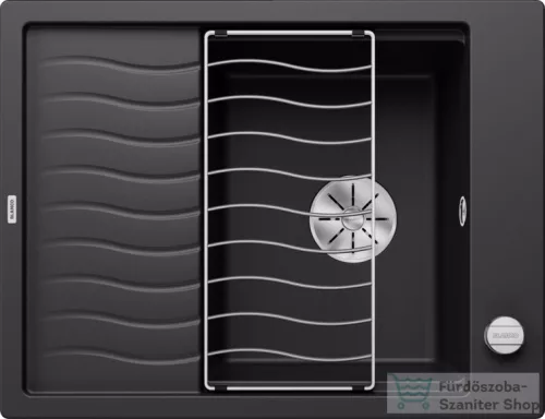 Blanco ELON 45 S SILGRANIT® mosogató medence, távműködtetővel, fekete 525879
