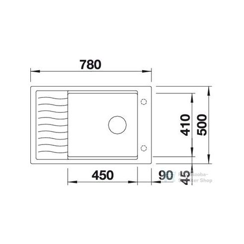 Blanco BLANCOELON XL 6S fekete Silgranit mosogató medence exc.nélkül Infino 525883