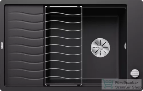 Blanco ELON XL 6 S-F SILGRANIT® mosogató medence munkalapszintű beépítéshez, távműködtetővel, fekete 525884