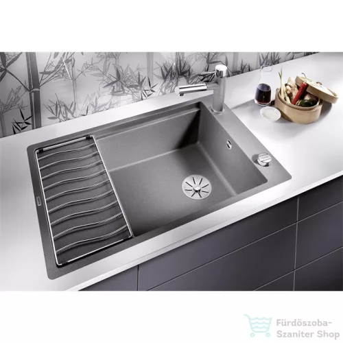 Blanco ELON XL 6 S-F SILGRANIT® mosogató medence munkalapszintű beépítéshez, távműködtetővel, fekete 525884