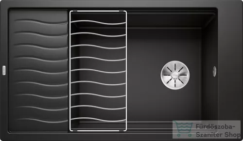 Blanco ELON XL 8 S SILGRANIT® mosogató medence, fekete 525886