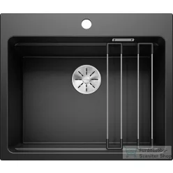   Blanco ETAGON 6 SILGRANIT® mosogató medence, fekete  525890