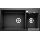 Blanco METRA 9 SILGRANIT® mosogató medence, balos főmedence, fekete 525936
