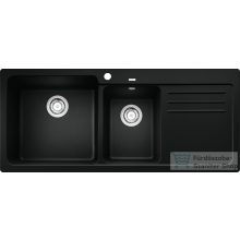   Blanco NAYA 8 S silgranit mosogató medence balos medencével fekete 525945