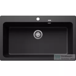   Blanco NAYA XL 9 86x51 cm-es SILGRANIT® mosogató medence, fekete 525947