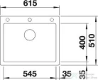Blanco PLEON 6 SILGRANIT® mosogató medence, fekete 525953