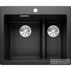   Blanco PLEON 6 SILGRANIT® Split mosogató medence, balos főmedence, fekete 525955