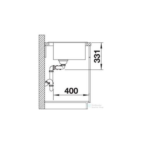 BLANCO PLEON 6 Split  SILGRANITŽ PuraDurŽ fekete gránit mosogató  525955