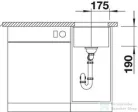 Blanco SUBLINE 320-U SILGRANIT® mosogató medence alulról való beépítéshez, fekete 525983