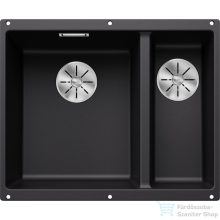   BLANCO SUBLINE 340/160-Uj silgranit mosogató medence balos főmedencével fekete 525985