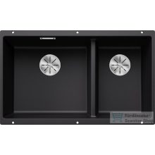   BLANCO SUBLINE 430/270-U SILGRANIT mosogatótál (balos főmedencével) fekete 525991