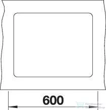 Blanco SUBLINE 500-F SILGRANIT® mosogató medence munkalapszintű beépítéshez, fekete 525994