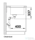 Blanco SUBLINE 800-U SILGRANIT® mosogató medence alulról való beépítéshez, fekete 526005