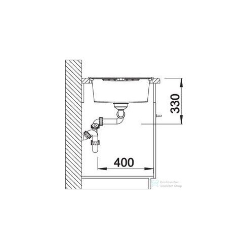 BLANCO ZIA 8 S fekete silgranit forgatható mosogató medence 526027