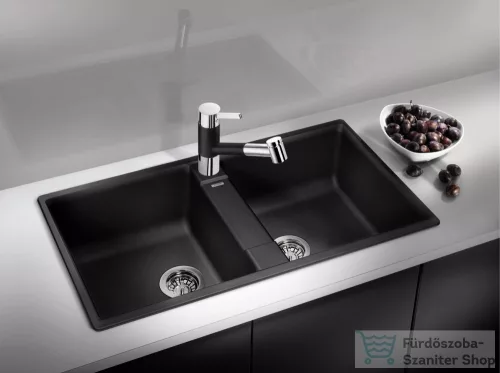 Blanco ZIA 9 SILGRANIT® mosogató medence, fekete 526029