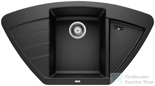 Blanco ZIA 9 E SILGRANIT® mosogató medence, fekete 526031
