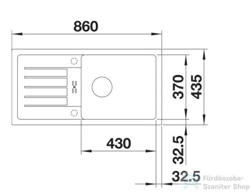 Blanco FAVUM XL 6 S SILGRANIT® mosogató meddence, fekete 526082
