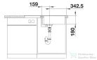 Blanco FAVUM XL 6 S SILGRANIT® mosogató meddence, fekete 526082