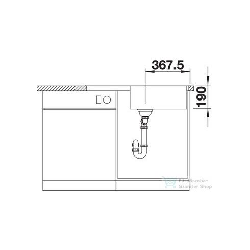 BLANCO LEGRA XL 6 S fekete silgránit forgatható mosogató medence 526087