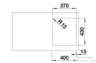 Blanco SOLIS 340-IF rozsdamentes acél mosogató medence, fényezett acél 526116