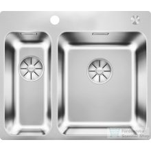   BLANCO SOLIS 340/180-IF/A fényezett rozsdamentes acél mosogatál PushControl lefolyó távműködtetővel 526132