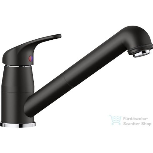 BLANCO DARAS-S kihúzható zuhanyfejes fekete egykaros mosogató csaptelep   526153