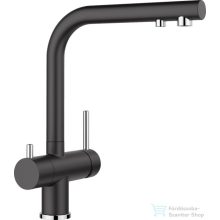   BLANCO FONTAS II fekete SILGRANIT-Look egykaros mosogató csaptelep, szűrt vízhez 526 157